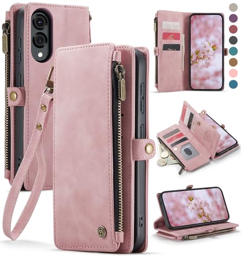 Defencase Schutzhülle für Galaxy S25 Edge mit RFID-blockierendem Kartenhalter für Damen und Herren, elegantes PU-Leder, Magnetverschluss, Flip-Riemen, Reißverschluss, Handy-Brieftaschen-Schutzhülle Defencase Schutzhülle für Galaxy S25 Edge mit RFID-blockierendem Kartenhalter für Damen und Herren, elegantes PU-Leder, Magnetverschluss, Flip-Riemen, Reißverschluss, Handy-Brieftaschen-Schutzhülle von Defencase