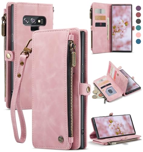 Defencase Schutzhülle für Samsung Galaxy Note 9, Galaxy Note 9, Brieftasche für Damen und Herren, modisches PU-Leder, Magnetverschluss, Handgelenkschlaufe, Reißverschluss, Kartenhalter, Brieftasche, Defencase Schutzhülle für Samsung Galaxy Note 9, Galaxy Note 9, Brieftasche für Damen und Herren, modisches PU-Leder, Magnetverschluss, Handgelenkschlaufe, Reißverschluss, Kartenhalter, Brieftasche, von Defencase