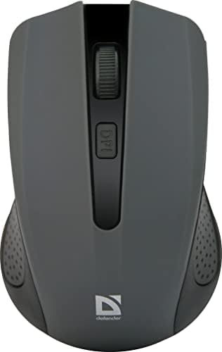Defender MM-935 Maus RF Wireless + USB Optisch 1600 DPI Ambidextrös Grau – Maus (beidhändig, optisch, RF Wireless + USB, 1600 DPI, grau) von Defender