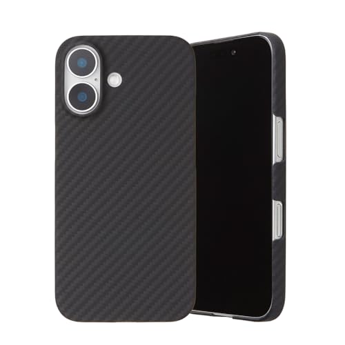 Deff Duro Schutzhülle für iPhone 16, ultradünn und leicht, Dupont Kevlar 1500D Aramidfaser, Schwarz Deff Duro Schutzhülle für iPhone 16, ultradünn und leicht, Dupont Kevlar 1500D Aramidfaser, Schwarz von Deff