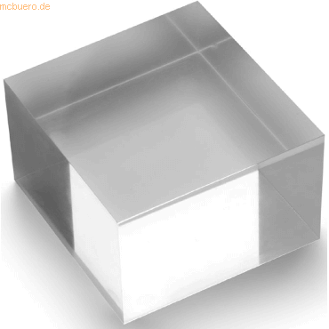 10 x Deflecto Acryl-Block 75x50x75mm transparent von Deflecto
