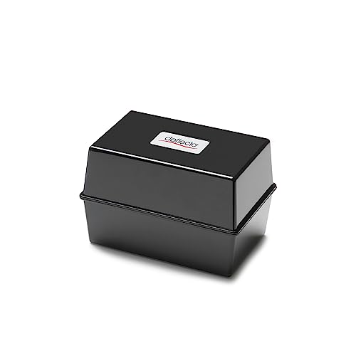 Deflecto CP011YTBLK - Value Card Index Box 6x4 Black CP011YTBLK von Deflecto