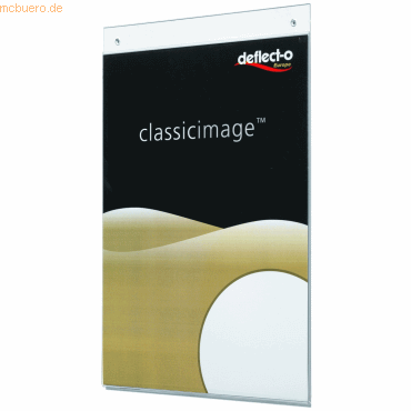 Deflecto Plakatträger A5 hoch transparent von Deflecto