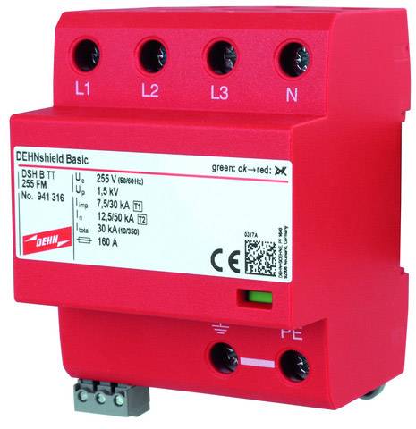 DEHN Kombi-Ableiter DSH B TT 255 FM TT 255 FM Anwendungsoptimiert DEHN Kombi-Ableiter DSH B TT 255 FM TT 255 FM Anwendungsoptimiert von Dehn SE