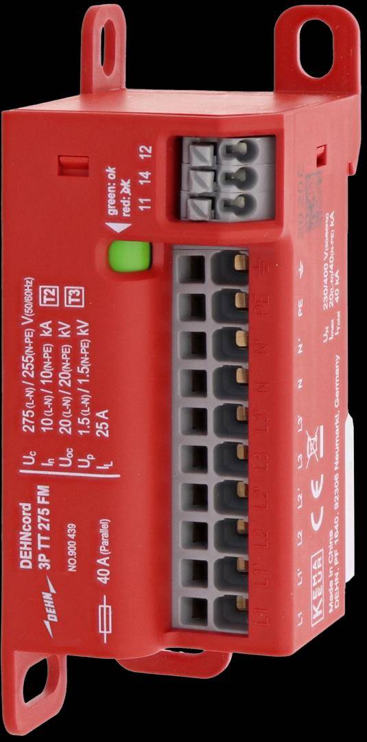 Dehn 900439 DCOR 3P TT DCOR 3P TT 275 FM 275 FM Überspannungsableiter Typ 2+3 Dehn 900439 DCOR 3P TT DCOR 3P TT 275 FM 275 FM Überspannungsableiter Typ 2+3 von Dehn SE