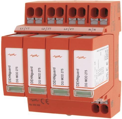 Dehn 942400 DG MP TNS 275 DG MP TNS 275 Überspannungsableiter Typ 2 DEHNguard MP Dehn 942400 DG MP TNS 275 DG MP TNS 275 Überspannungsableiter Typ 2 DEHNguard MP von Dehn SE