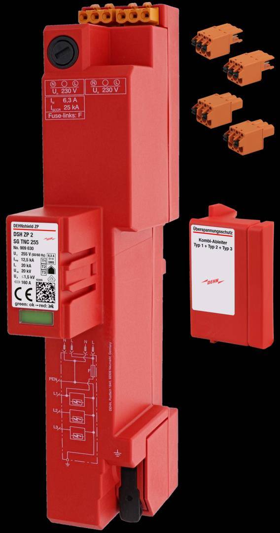 Dehn DEHNshield ZP 909630 DSH ZP 2 SG TNC 255 Kombiableiter Typ1+2 Dehn DEHNshield ZP 909630 DSH ZP 2 SG TNC 255 Kombiableiter Typ1+2 von Dehn SE