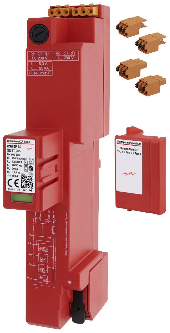Dehn DEHNshield ZP Basic DSH ZP 909396 B2 SG TT 255 Kombiableiter Typ 1 + 2 + 3 Dehn DEHNshield ZP Basic DSH ZP 909396 B2 SG TT 255 Kombiableiter Typ 1 + 2 + 3 von Dehn SE