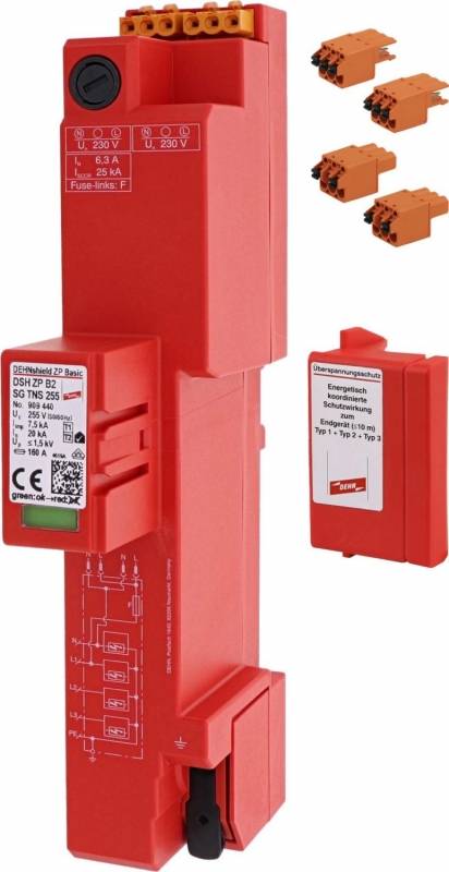 Dehn DEHNshield ZP Basic DSH ZP 909440 B2 SG TNS 255 Kombiableiter Typ1+2 Dehn DEHNshield ZP Basic DSH ZP 909440 B2 SG TNS 255 Kombiableiter Typ1+2 von Dehn SE