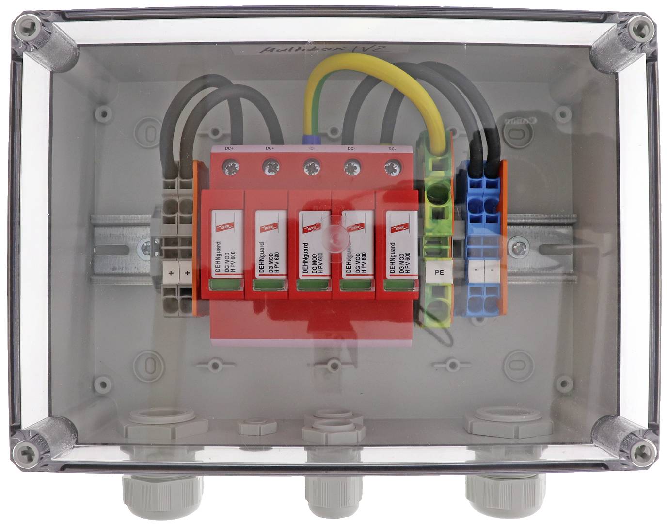 Dehn PV Überspannungsbox 2String 900921 im Gehäuse IP65 Dehn PV Überspannungsbox 2String 900921 im Gehäuse IP65 von Dehn SE