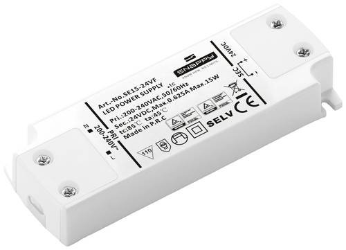 Dehner Elektronik SE 15-24VF (24VDC) LED-Trafo, LED-Treiber Konstantspannung 15W 0.625A 24 V/DC Möb von Dehner Elektronik