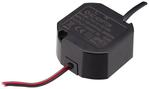 Dehner Elektronik YSC 12-120100 AC/DC-Einbaunetzteil 1A 12W 12 V/DC Stabilisiert 1St. von Dehner Elektronik