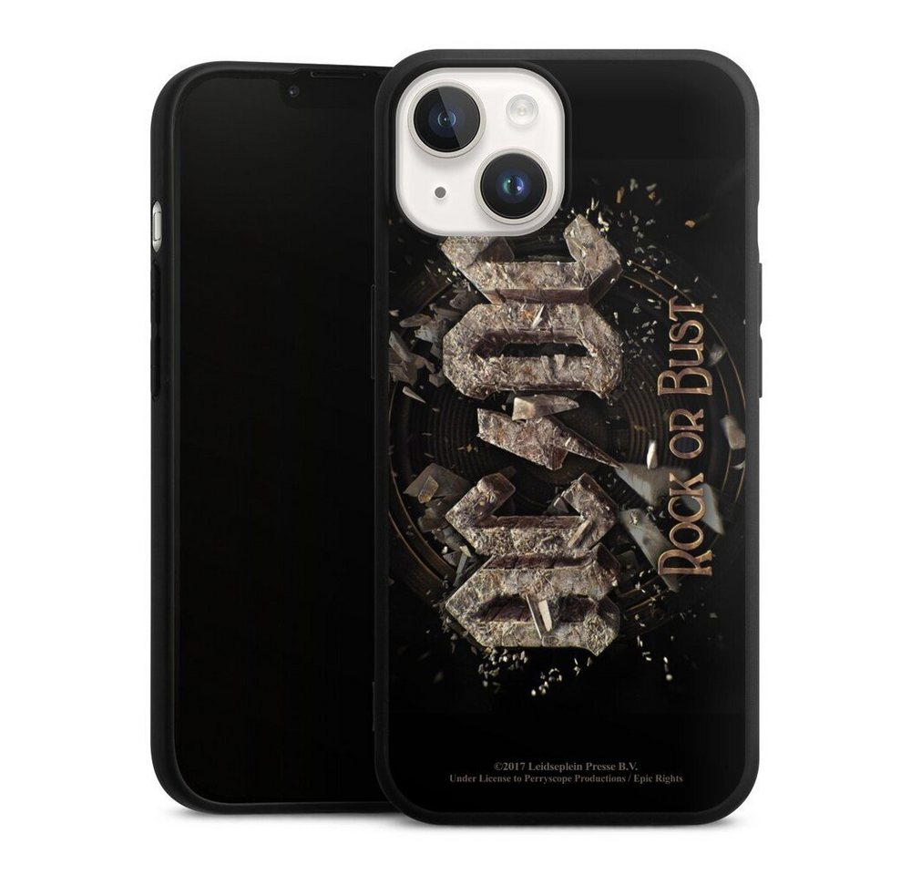 DeinDesign Handyhülle ACDC Offizielles Lizenzprodukt Rock or Bust ACDC Rock or Bust, Apple iPhone 15 Silikon Hülle Premium Case Handy Schutzhülle von DeinDesign