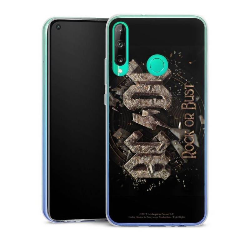 DeinDesign Handyhülle ACDC Offizielles Lizenzprodukt Rock or Bust ACDC Rock or Bust, Huawei P40 Lite E Slim Case Silikon Hülle Ultra Dünn Schutzhülle von DeinDesign