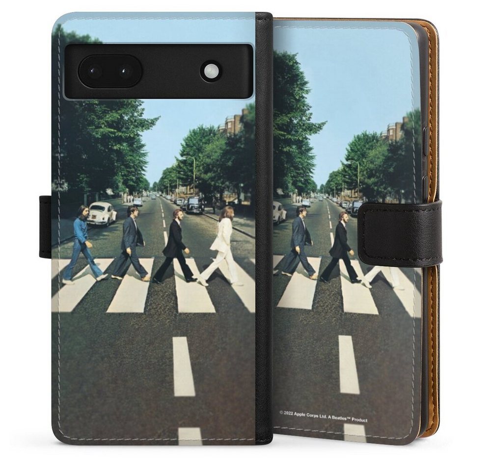 DeinDesign Handyhülle Abbey Road The Beatles Musik The Beatles - Abbey Road, Google Pixel 6a Hülle Handy Flip Case Wallet Cover Handytasche Leder von DeinDesign