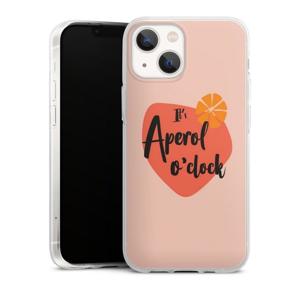 DeinDesign Handyhülle Aperol O Clock, Apple iPhone 13 Mini Silikon Hülle Bumper Case Handy Schutzhülle DeinDesign Handyhülle Aperol O Clock, Apple iPhone 13 Mini Silikon Hülle Bumper Case Handy Schutzhülle von DeinDesign