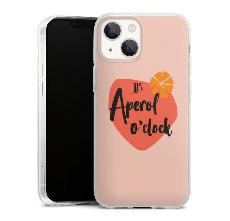 DeinDesign Handyhülle Aperol O Clock, Apple iPhone 13 Mini Silikon Hülle Bumper Case Handy Schutzhülle von DeinDesign