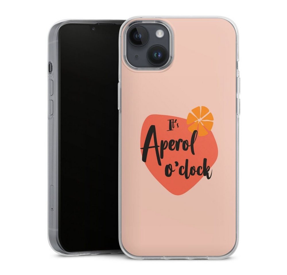 DeinDesign Handyhülle Aperol O Clock, Apple iPhone 14 Plus Silikon Hülle Bumper Case Handy Schutzhülle DeinDesign Handyhülle Aperol O Clock, Apple iPhone 14 Plus Silikon Hülle Bumper Case Handy Schutzhülle von DeinDesign