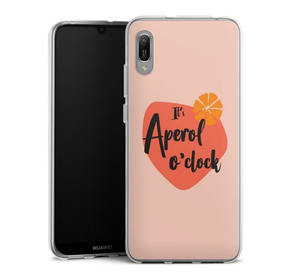 DeinDesign Handyhülle Aperol O Clock, Huawei Y6 (2019) Silikon Hülle Bumper Case Handy Schutzhülle von DeinDesign