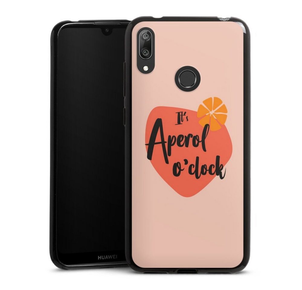 DeinDesign Handyhülle Aperol O Clock, Huawei Y7 (2019) Silikon Hülle Bumper Case Handy Schutzhülle von DeinDesign