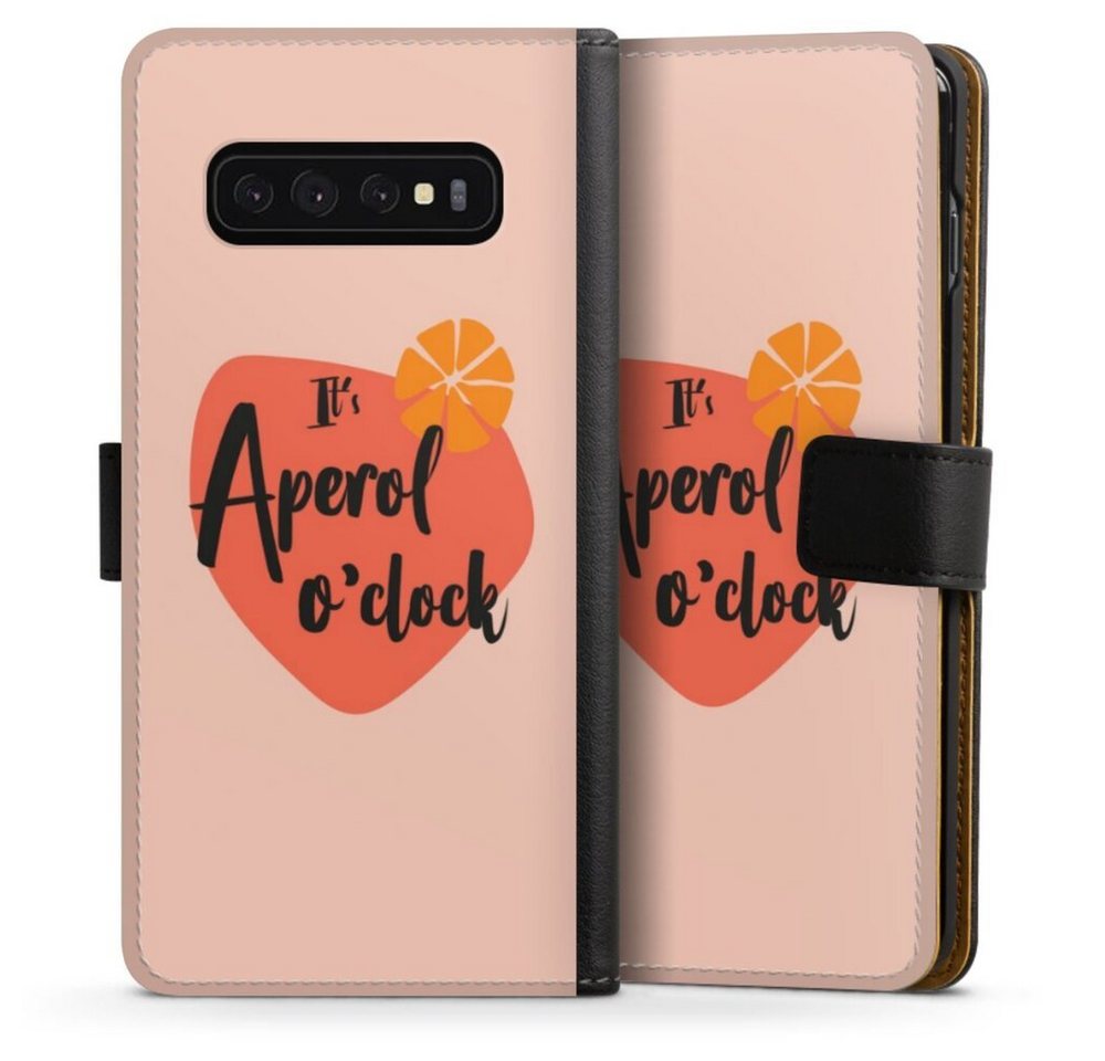 DeinDesign Handyhülle Aperol O Clock, Samsung Galaxy S10 Hülle Handy Flip Case Wallet Cover DeinDesign Handyhülle Aperol O Clock, Samsung Galaxy S10 Hülle Handy Flip Case Wallet Cover von DeinDesign