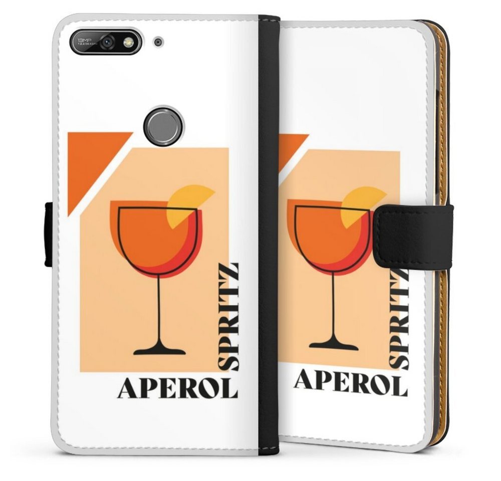 DeinDesign Handyhülle Aperol Spritz, Huawei Y7 (2018) Hülle Handy Flip Case Wallet Cover Handytasche Leder von DeinDesign