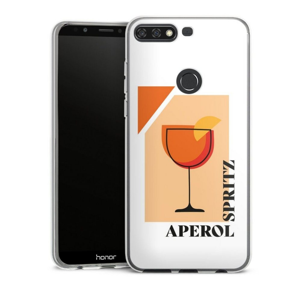 DeinDesign Handyhülle Aperol Spritz, Huawei Y7 (2018) Silikon Hülle Bumper Case Handy Schutzhülle von DeinDesign