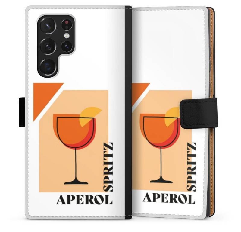 DeinDesign Handyhülle Aperol Spritz, Samsung Galaxy S22 Ultra Hülle Handy Flip Case Wallet Cover von DeinDesign