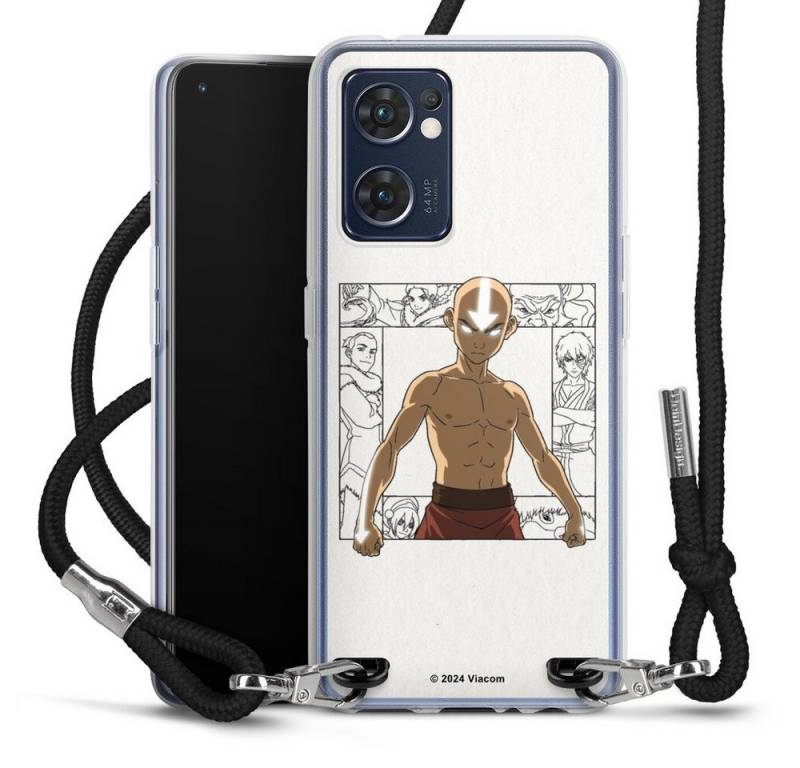 DeinDesign Handyhülle Avatar - Der Herr der Elemente Offizielles Lizenzprodukt Aang, Oppo Find X5 Lite Handykette Hülle mit Band Case zum Umhängen von DeinDesign