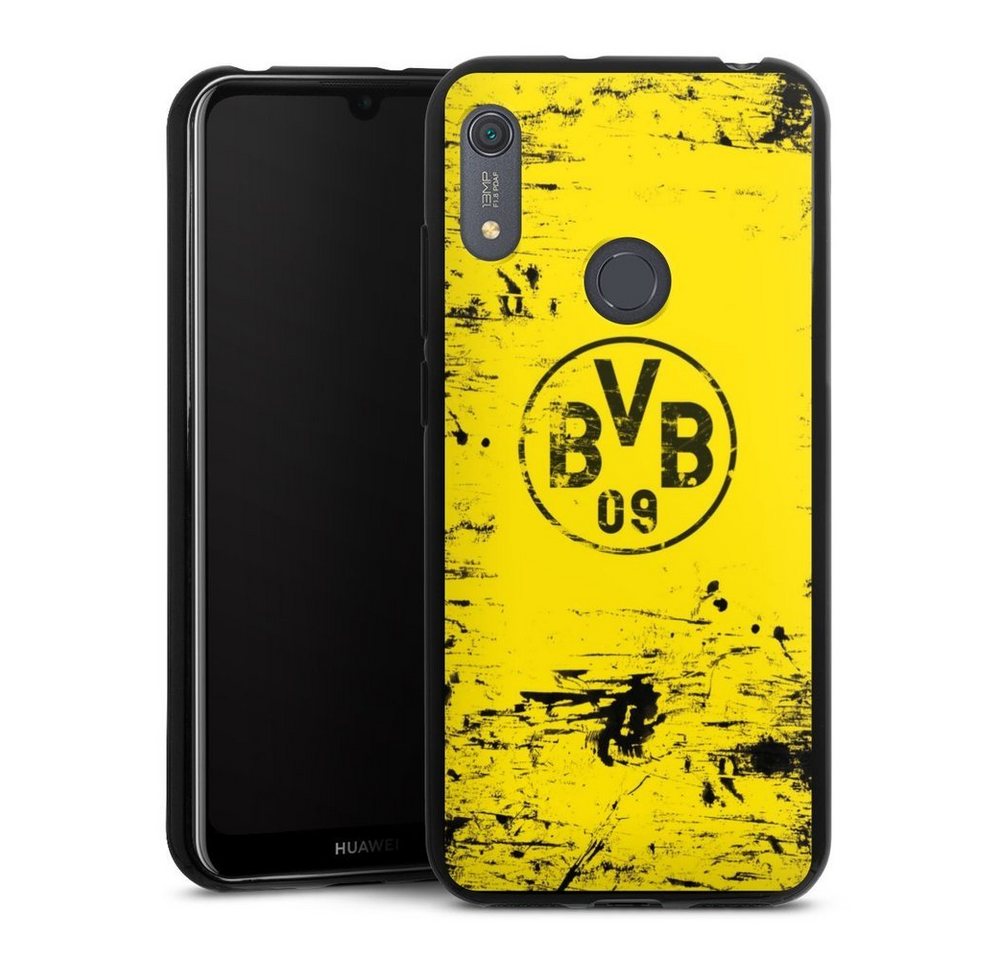 DeinDesign Handyhülle BVB Destroyed Look, Hülle Borussia Dortmund Offizielles Lizenzprodukt BVB von DeinDesign