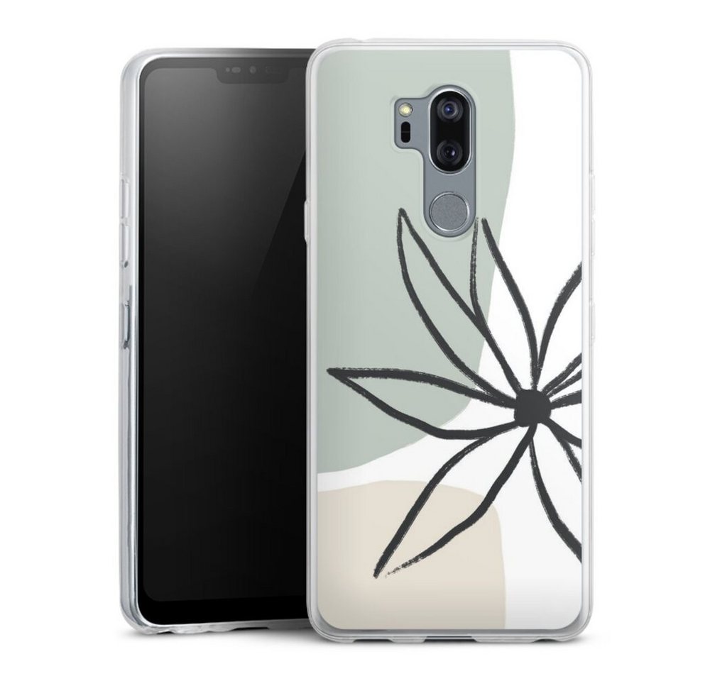 DeinDesign Handyhülle Blume Boho Malerei Flower Mint and Cream, LG G7 ThinQ Slim Case Silikon Hülle Ultra Dünn Schutzhülle DeinDesign Handyhülle Blume Boho Malerei Flower Mint and Cream, LG G7 ThinQ Slim Case Silikon Hülle Ultra Dünn Schutzhülle von DeinDesign