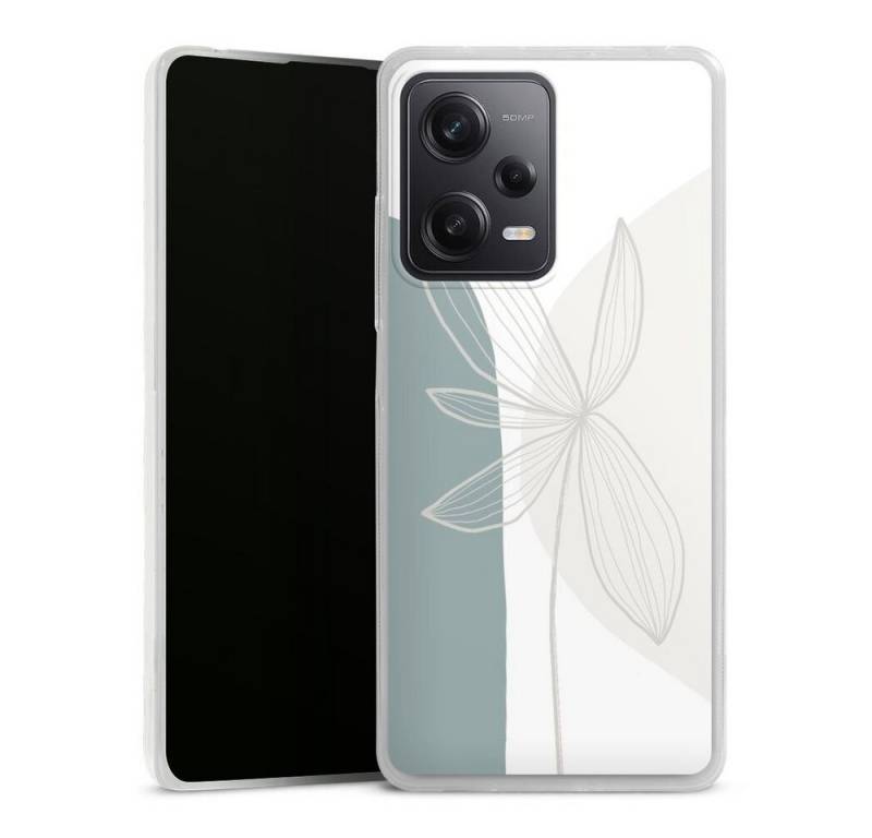 DeinDesign Handyhülle Blume Boho Pastell Flower and Shapes No 3-Anastasia Sawall, Xiaomi Redmi Note 12 Pro 5G Slim Case Silikon Hülle Ultra Dünn von DeinDesign