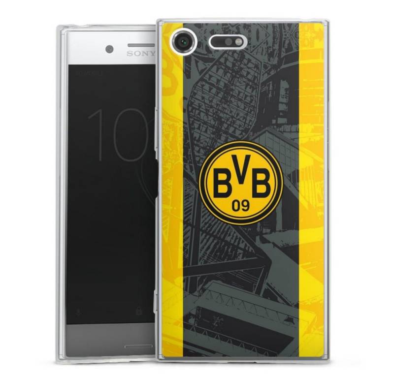 DeinDesign Handyhülle Borussia Dortmund BVB Stadion 50 Jahre Signal Iduna Park, Sony Xperia XZ Premium Slim Case Silikon Hülle Ultra Dünn Schutzhülle von DeinDesign