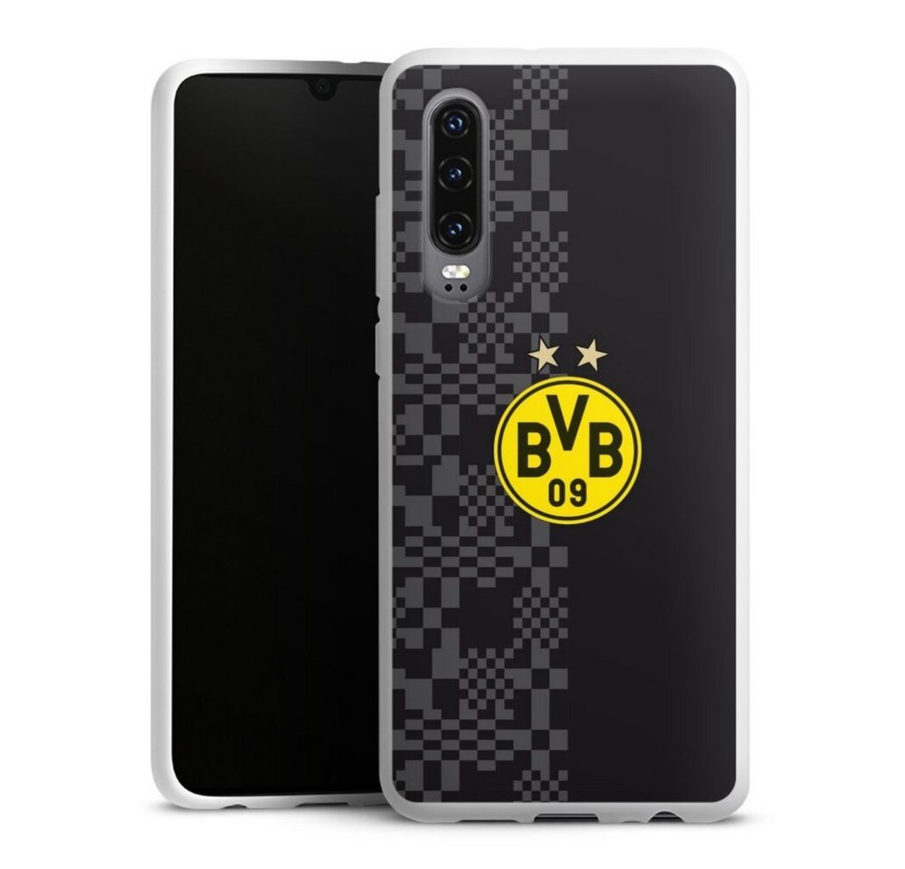 DeinDesign Handyhülle Borussia Dortmund BVB Trikot BVB Away Trikot 22/23, Huawei P30 Silikon Hülle Bumper Case Handy Schutzhülle von DeinDesign