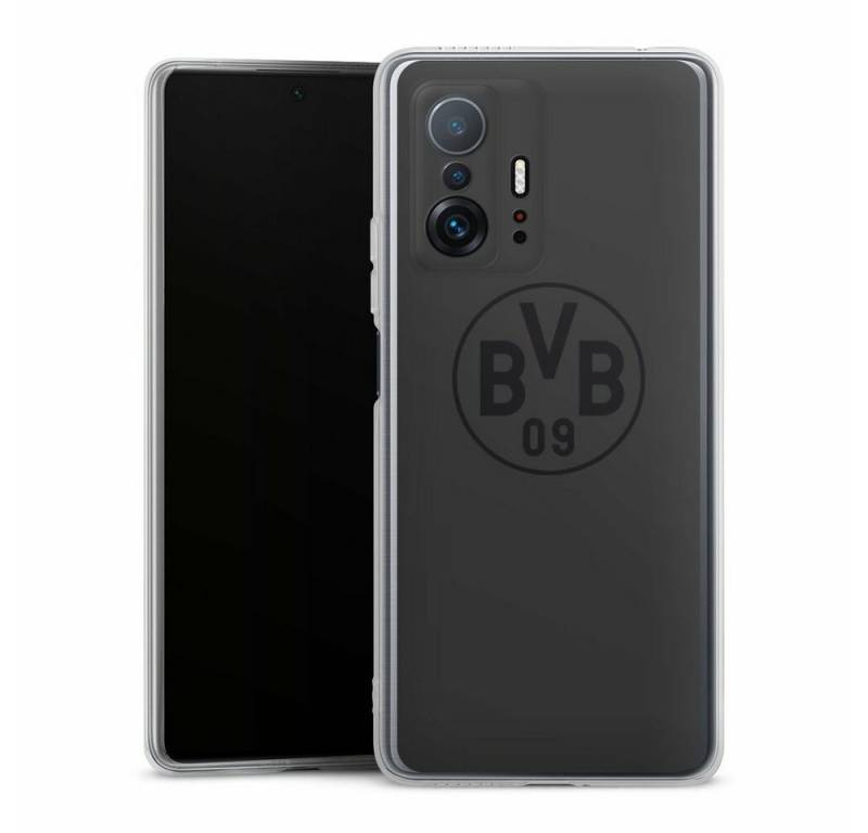 DeinDesign Handyhülle Borussia Dortmund Logo BVB BVB Grau, Xiaomi 11T Pro 5G Silikon Hülle Bumper Case Handy Schutzhülle von DeinDesign