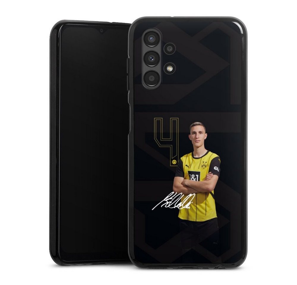 DeinDesign Handyhülle Borussia Dortmund Nico Schlotterbeck Offizielles Lizenzprodukt, Samsung Galaxy A13 4G Silikon Hülle Bumper Case Handy Schutzhülle DeinDesign Handyhülle Borussia Dortmund Nico Schlotterbeck Offizielles Lizenzprodukt, Samsung Galaxy A13 4G Silikon Hülle Bumper Case Handy Schutzhülle von DeinDesign