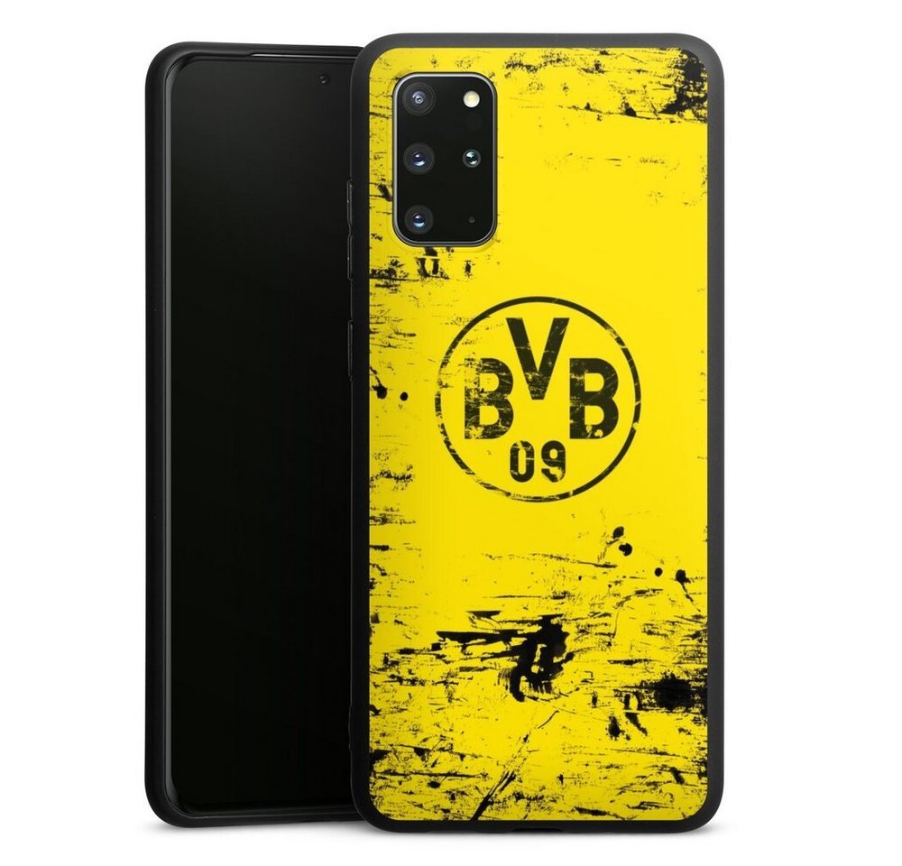 DeinDesign Handyhülle Borussia Dortmund Offizielles Lizenzprodukt BVB BVB Destroyed Look, Samsung Galaxy S20 Plus 5G Silikon Hülle Premium Case Smartphone Cover von DeinDesign