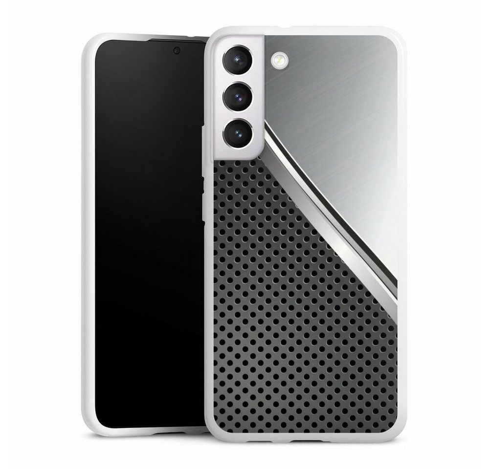 DeinDesign Handyhülle Carbon Stahl Metall Duo Metal Surface, Samsung Galaxy S22+ Silikon Hülle Bumper Case Handy Schutzhülle DeinDesign Handyhülle Carbon Stahl Metall Duo Metal Surface, Samsung Galaxy S22+ Silikon Hülle Bumper Case Handy Schutzhülle von DeinDesign