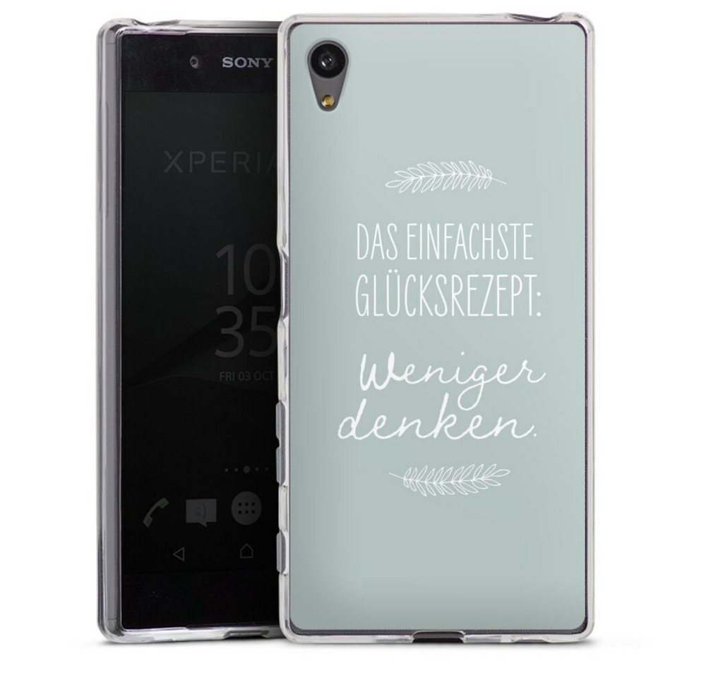 DeinDesign Handyhülle Das einfachste Glücksrezept, Sony Xperia Z5 Silikon Hülle Bumper Case Handy Schutzhülle DeinDesign Handyhülle Das einfachste Glücksrezept, Sony Xperia Z5 Silikon Hülle Bumper Case Handy Schutzhülle von DeinDesign
