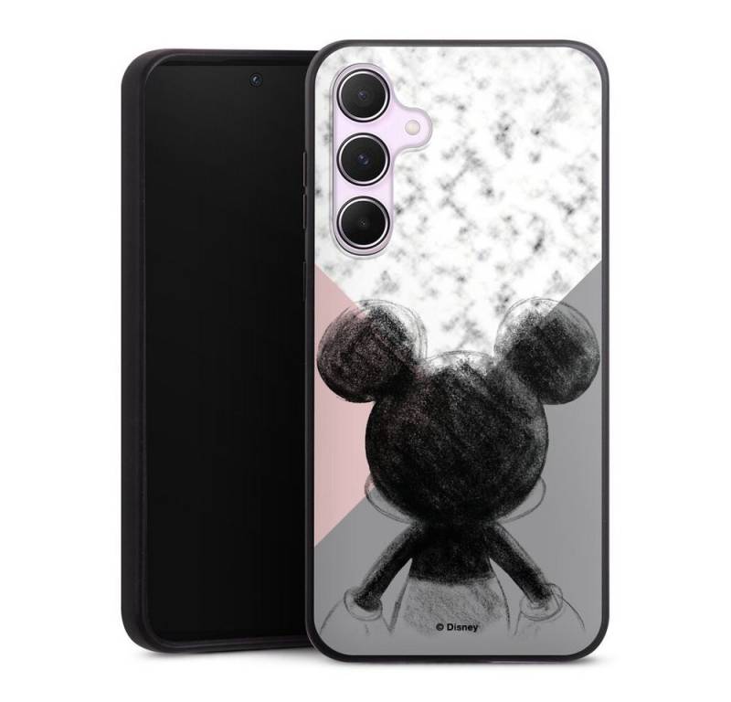 DeinDesign Handyhülle Disney Marmor Mickey Mouse Mickey Mouse Scribble, Samsung Galaxy A55 5G Organic Case Bio Hülle Nachhaltige Handyhülle von DeinDesign