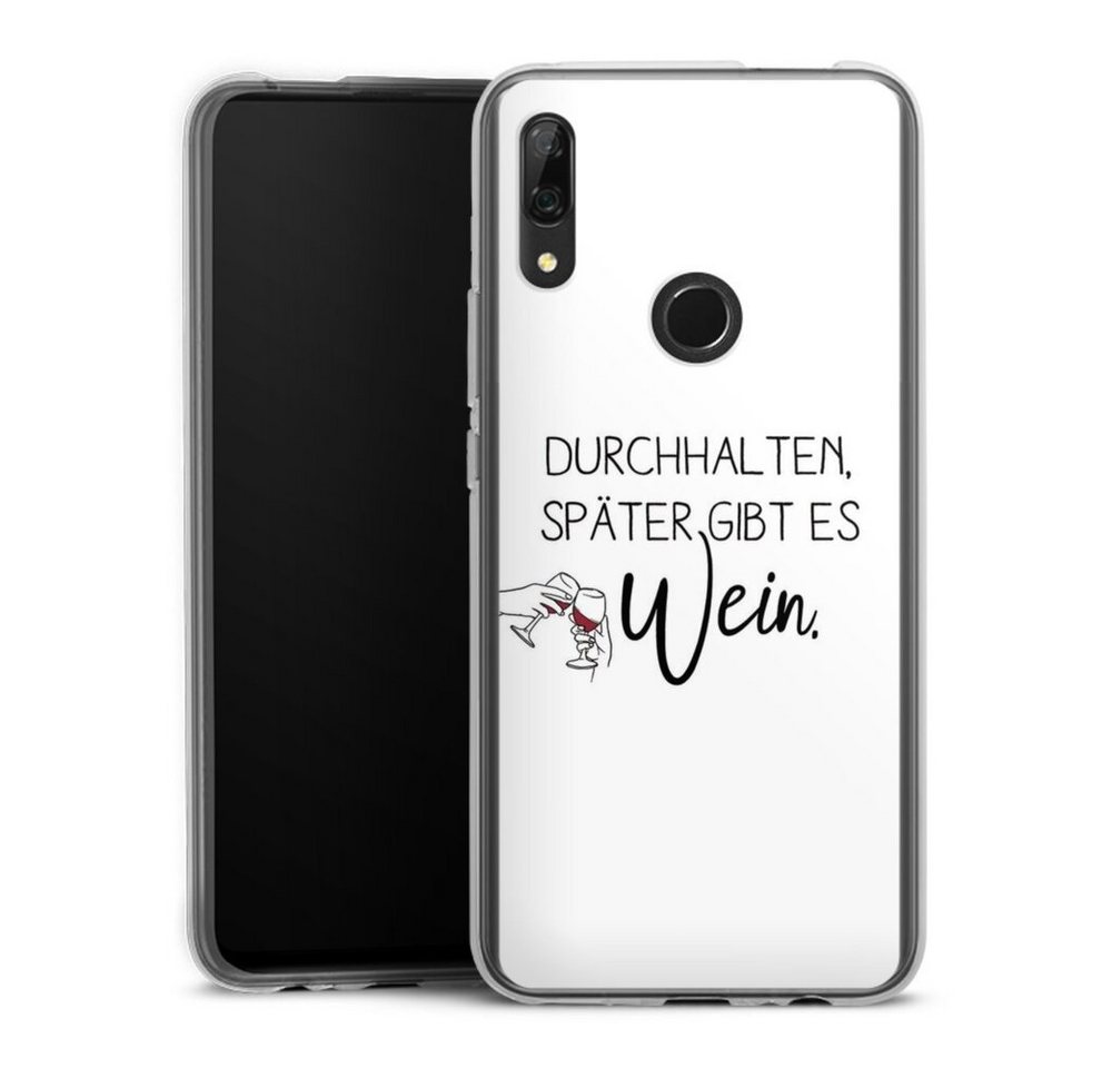 DeinDesign Handyhülle Durchhalten, später gibt es Wein, Huawei P Smart Z Silikon Hülle Bumper Case Handy Schutzhülle DeinDesign Handyhülle Durchhalten, später gibt es Wein, Huawei P Smart Z Silikon Hülle Bumper Case Handy Schutzhülle von DeinDesign