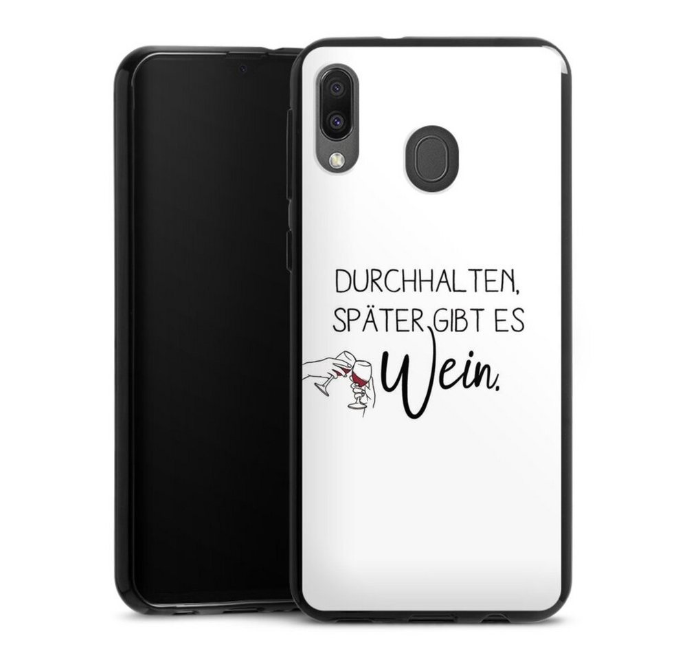 DeinDesign Handyhülle Durchhalten, später gibt es Wein, Samsung Galaxy M20 Silikon Hülle Bumper Case Handy Schutzhülle DeinDesign Handyhülle Durchhalten, später gibt es Wein, Samsung Galaxy M20 Silikon Hülle Bumper Case Handy Schutzhülle von DeinDesign