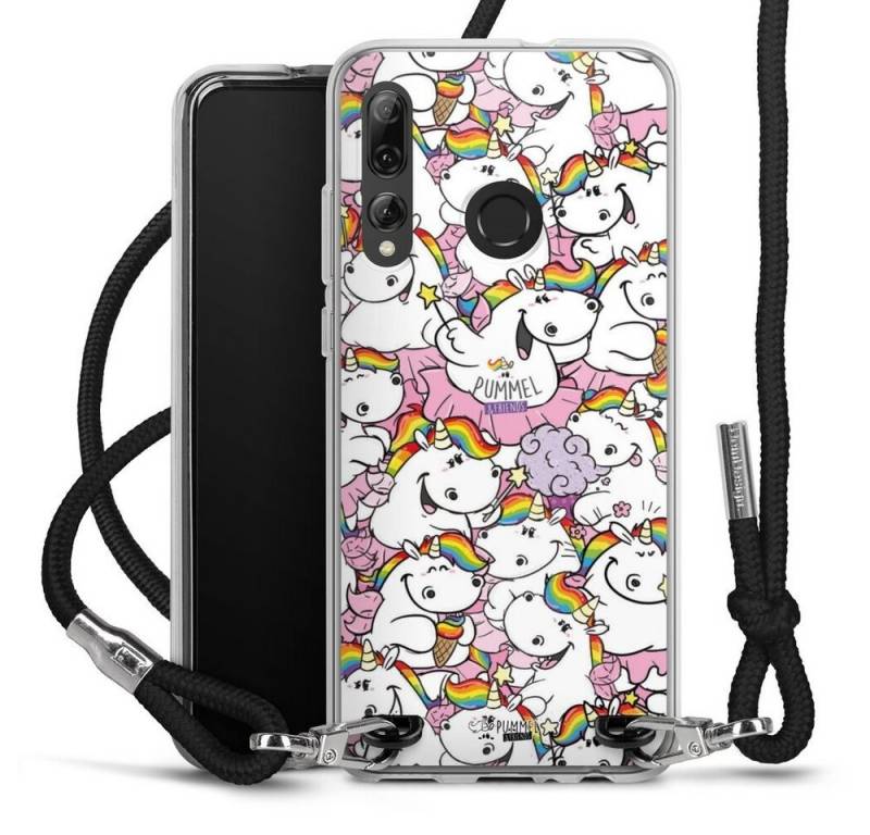 DeinDesign Handyhülle Einhorn Pummeleinhorn Fee Pummelfee Allover, Huawei P Smart Plus (2019) Handykette Hülle mit Band Case zum Umhängen von DeinDesign