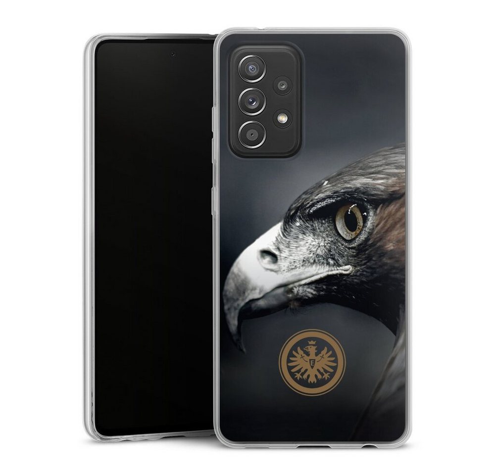 DeinDesign Handyhülle Eintracht Frankfurt Offizielles Lizenzprodukt Adler, Samsung Galaxy A52 Slim Case Silikon Hülle Ultra Dünn Schutzhülle von DeinDesign