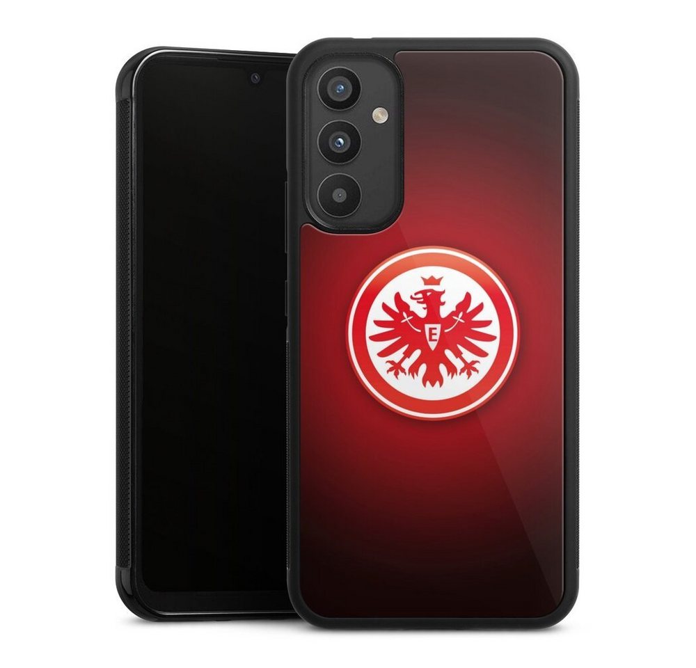 DeinDesign Handyhülle Eintracht Frankfurt Offizielles Lizenzprodukt Wappen, Samsung Galaxy A34 5G Gallery Case Glas Hülle von DeinDesign