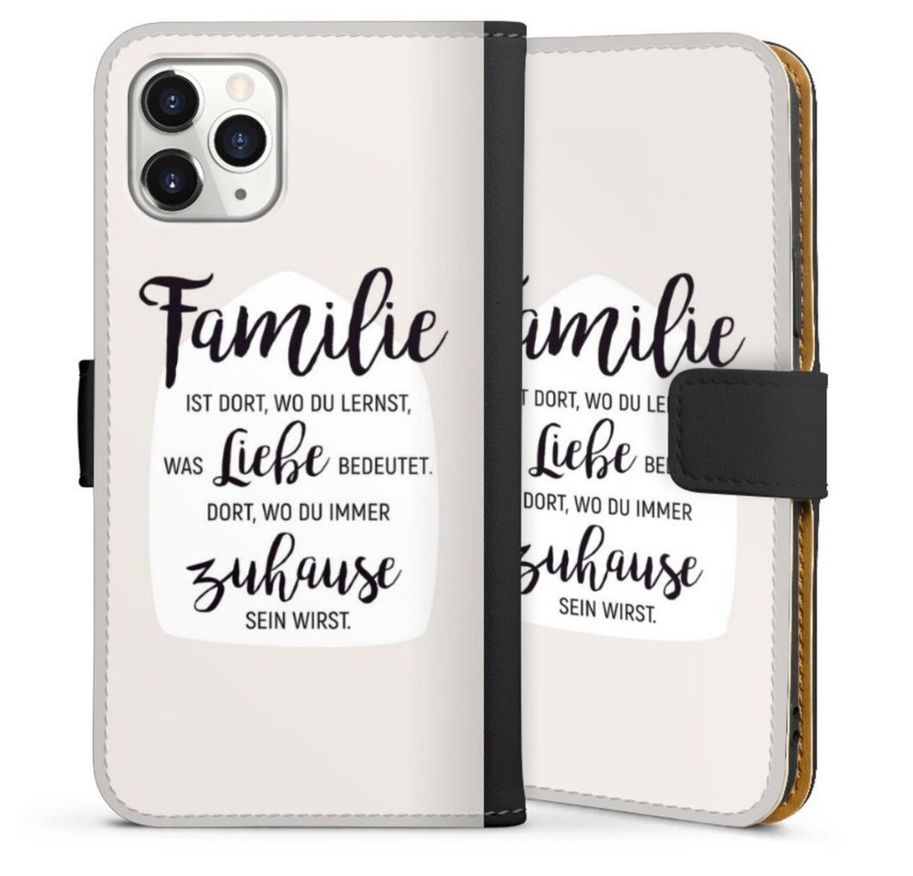 DeinDesign Handyhülle Familie ist Liebe, Apple iPhone 11 Pro Hülle Handy Flip Case Wallet Cover DeinDesign Handyhülle Familie ist Liebe, Apple iPhone 11 Pro Hülle Handy Flip Case Wallet Cover von DeinDesign