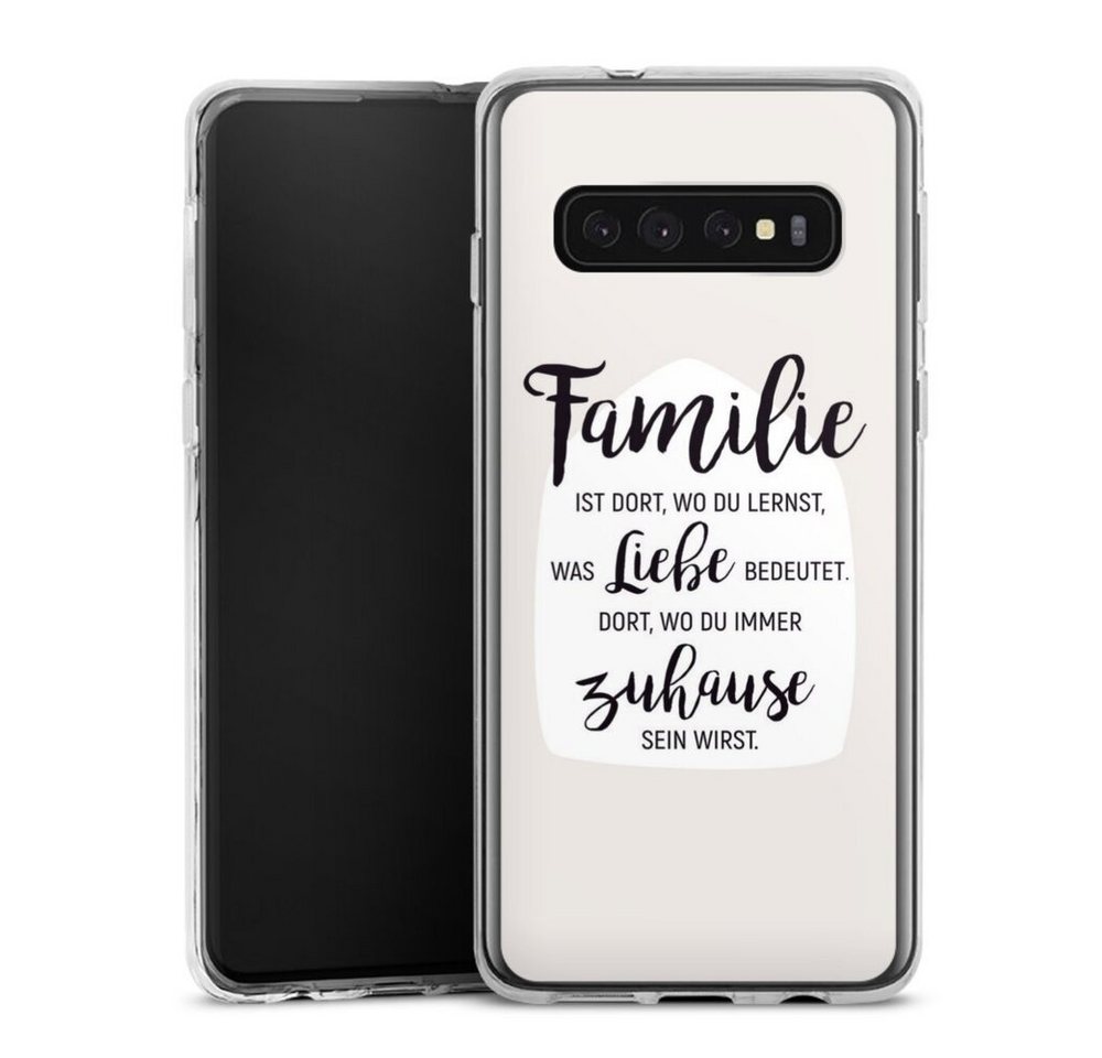 DeinDesign Handyhülle Familie ist Liebe, Samsung Galaxy S10 Silikon Hülle Bumper Case Handy Schutzhülle DeinDesign Handyhülle Familie ist Liebe, Samsung Galaxy S10 Silikon Hülle Bumper Case Handy Schutzhülle von DeinDesign