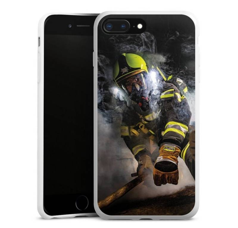 DeinDesign Handyhülle Feuerwehr Feuerwehrmann Feuer Smokediver, Apple iPhone 7 Plus Silikon Hülle Bumper Case Handy Schutzhülle von DeinDesign