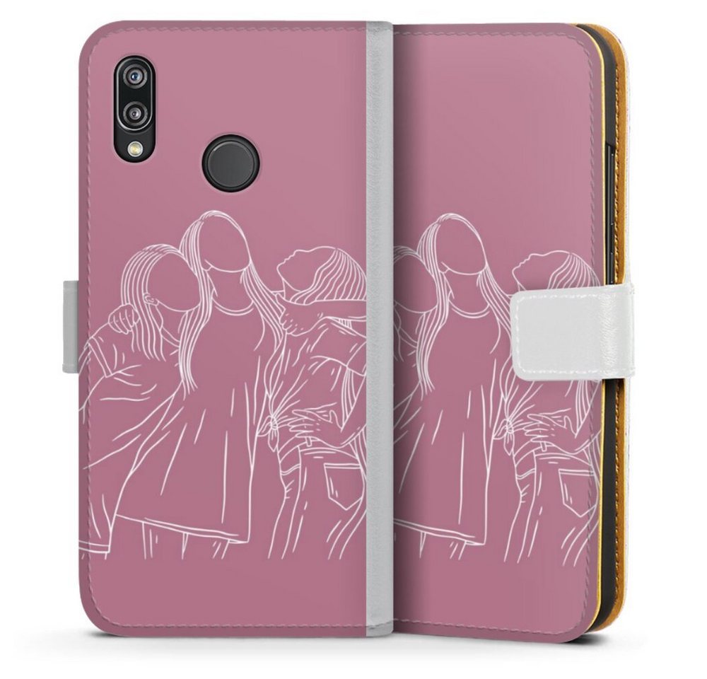 DeinDesign Handyhülle Freundinnen Line Art, Huawei P20 Lite Hülle Handy Flip Case Wallet Cover Handytasche Leder DeinDesign Handyhülle Freundinnen Line Art, Huawei P20 Lite Hülle Handy Flip Case Wallet Cover Handytasche Leder von DeinDesign