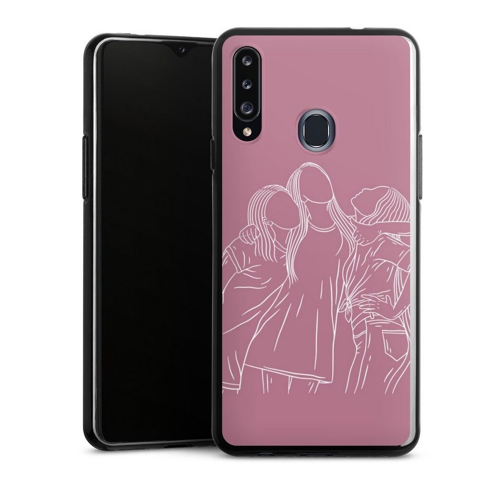 DeinDesign Handyhülle Freundinnen Line Art, Samsung Galaxy A20s Silikon Hülle Bumper Case Handy Schutzhülle DeinDesign Handyhülle Freundinnen Line Art, Samsung Galaxy A20s Silikon Hülle Bumper Case Handy Schutzhülle von DeinDesign